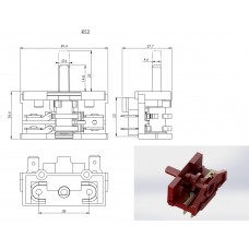 Comutator rotativ 0-3 pozitii 2 came 1 pol 4 contacte BOLTEK RS2 2600 #YIL-0108-2